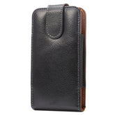 5.2 inch Litchi Texture Vertical Flip Upright Genuine Leather Case / Waist Bag with Rotatable Back Splint for iPhone X  & Galaxy S7 & S6 Edge & S6 & S5, Sony Xperia Z5 & Z4 & Z3, Huawei P9 & P8, etc